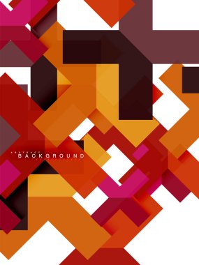 Çok renkli soyut geometrik şekiller, web reklam, iş sunumu, reklamlar paket, geometri arka plan şablonu, duvar kağıdı yazdırma