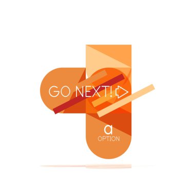 En az daire temiz soyut seçeneği adım Infographic tasarım öğesi, geometrik şekiller - Tur kareler, daireler ve satırları düzeni ile örnek metin