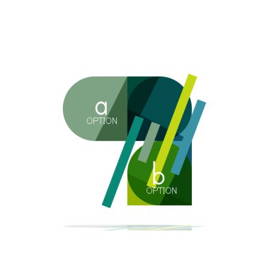 En az daire temiz soyut seçeneği adım Infographic tasarım öğesi, geometrik şekiller - Tur kareler, daireler ve satırları düzeni ile örnek metin