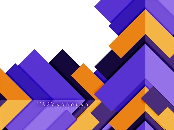 Formas geométricas abstratas multicoloridas, fundo de geometria para banner web —  Vetores de Stock