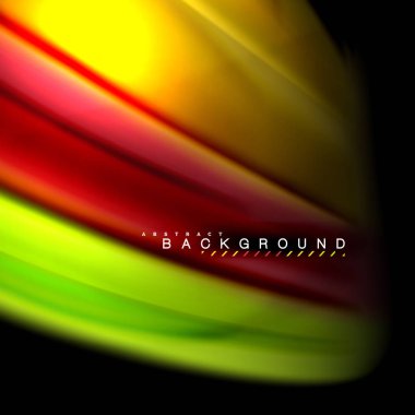 Sıvı karıştırma renkler dalga arka plan tasarlamak vektör. Renkli örgü dalgalar