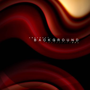 Sıvı karıştırma renkler dalga arka plan tasarlamak vektör. Renkli örgü dalgalar