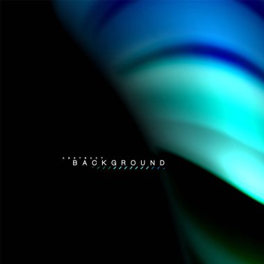 Sıvı karıştırma renkler dalga arka plan tasarlamak vektör. Renkli örgü dalgalar