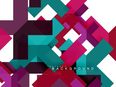 Çok renkli soyut geometrik şekiller, geometri arka plan web afiş için