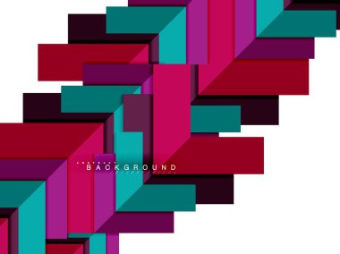 Çok renkli soyut geometrik şekiller, geometri arka plan web afiş için