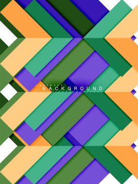 Çok renkli soyut geometrik şekiller, geometri arka plan web afiş için