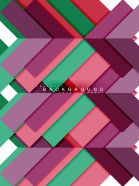 Çok renkli soyut geometrik şekiller, geometri arka plan web afiş için