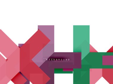 Çok renkli soyut geometrik şekiller, geometri arka plan web afiş için