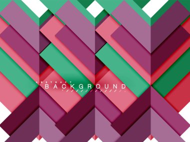 Çok renkli soyut geometrik şekiller, geometri arka plan web afiş için