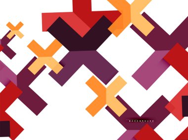 Çok renkli soyut geometrik şekiller, geometri arka plan web afiş için