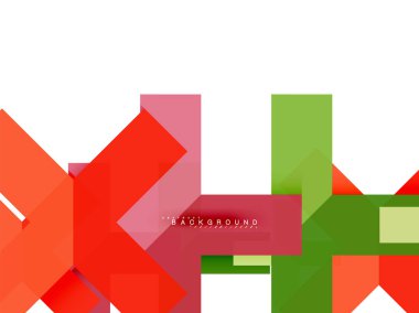 Çok renkli soyut geometrik şekiller, geometri arka plan web afiş için