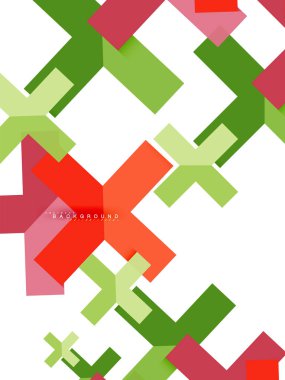 Çok renkli soyut geometrik şekiller, geometri arka plan web afiş için