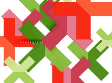 Çok renkli soyut geometrik şekiller, geometri arka plan web afiş için