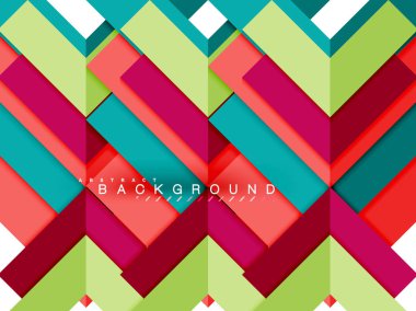 Çok renkli soyut geometrik şekiller, geometri arka plan web afiş için