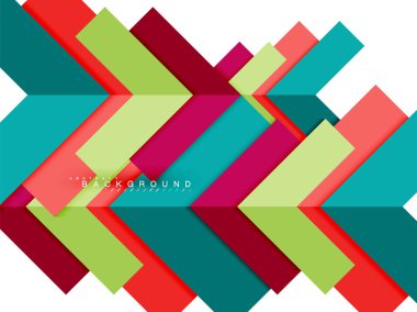 Çok renkli soyut geometrik şekiller, geometri arka plan web afiş için