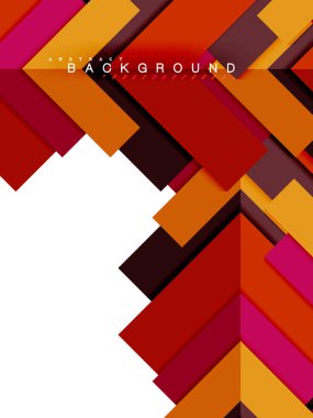 Çok renkli soyut geometrik şekiller, geometri arka plan web afiş için