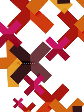 Çok renkli soyut geometrik şekiller, geometri arka plan web afiş için