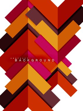 Çok renkli soyut geometrik şekiller, geometri arka plan web afiş için