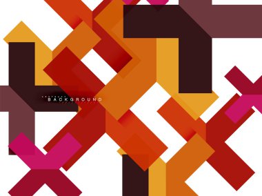 Çok renkli soyut geometrik şekiller, geometri arka plan web afiş için