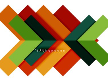 Çok renkli soyut geometrik şekiller, geometri arka plan web afiş için