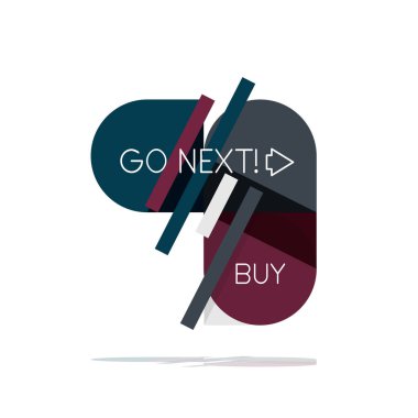 En az daire temiz soyut seçeneği adım Infographic tasarım öğesi, geometrik şekiller - Tur kareler, daireler ve satırları düzeni ile örnek metin