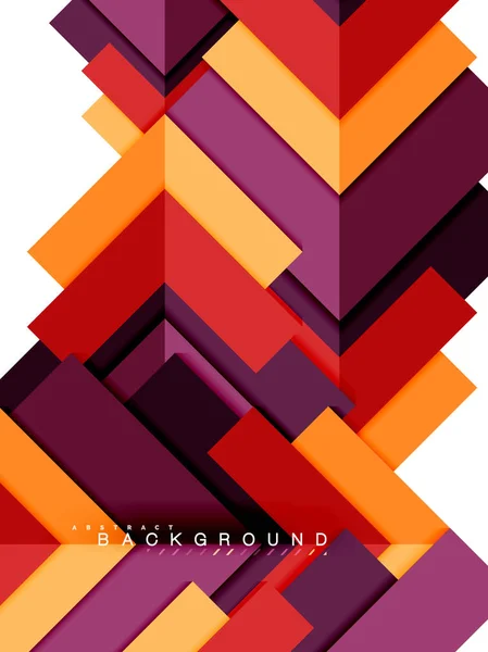 Multicolored abstract geometric shapes, geometry background for web banner — Stock Vector