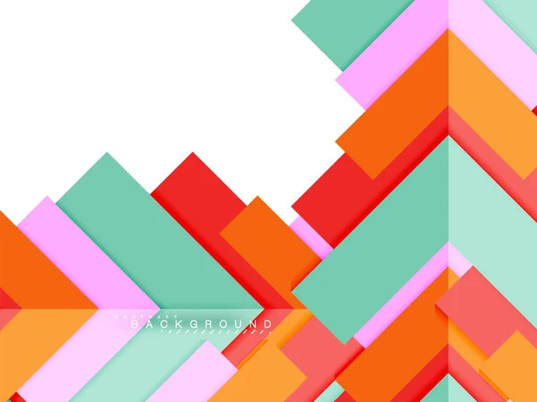 Veelkleurige abstracte geometrische vormen, meetkunde achtergrond voor webbanner — Stockvector
