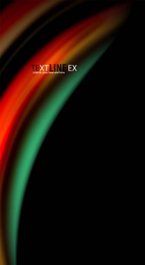 Renk dalga satırları arka plan bulanıklık