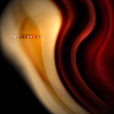 Sıvı karıştırma renkler dalga arka plan tasarlamak vektör. Renkli örgü dalgalar