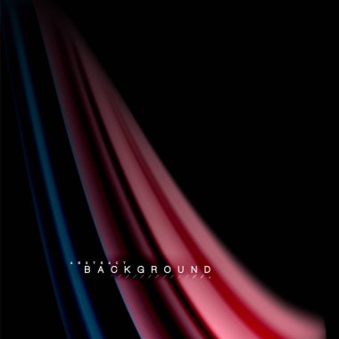 Sıvı karıştırma renkler dalga arka plan tasarlamak vektör. Renkli örgü dalgalar