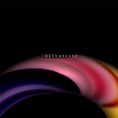 Sıvı karıştırma renkler dalga arka plan tasarlamak vektör. Renkli örgü dalgalar