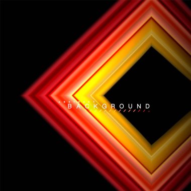 Sıvı çok renkli çizgilerle oluşturulan geometrik şekiller