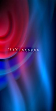 Neon parlayan dalga, sihirli enerji ve ışık arka plan