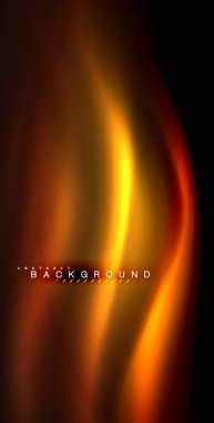 Neon parlayan dalga, sihirli enerji ve ışık arka plan