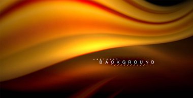 Neon parlayan dalga, sihirli enerji ve ışık arka plan