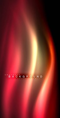 Neon parlayan dalga, sihirli enerji ve ışık arka plan