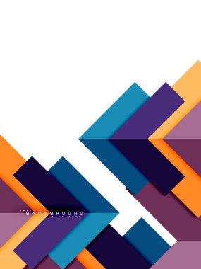 Çok renkli soyut geometrik şekiller, geometri arka plan web afiş için