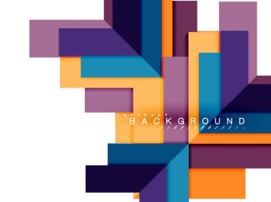 Çok renkli soyut geometrik şekiller, web reklam, iş sunumu, reklamlar paket, geometri arka plan şablonu, duvar kağıdı yazdırma