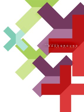 Çok renkli soyut geometrik şekiller, geometri arka plan web afiş için