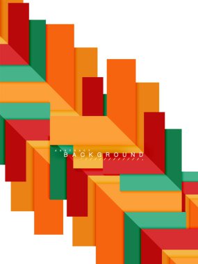 Çok renkli soyut geometrik şekiller, geometri arka plan web afiş için