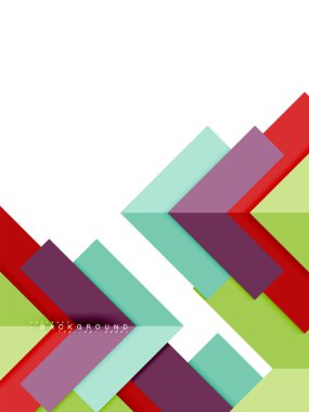 Çok renkli soyut geometrik şekiller, geometri arka plan web afiş için