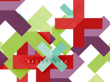 Çok renkli soyut geometrik şekiller, geometri arka plan web afiş için