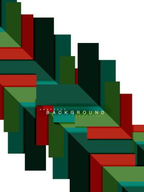 Çok renkli soyut geometrik şekiller, geometri arka plan web afiş için