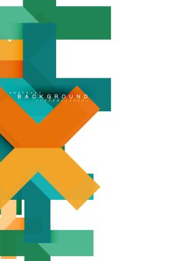 Çok renkli soyut geometrik şekiller, geometri arka plan web afiş için