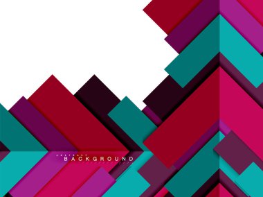Çok renkli soyut geometrik şekiller, geometri arka plan web afiş için