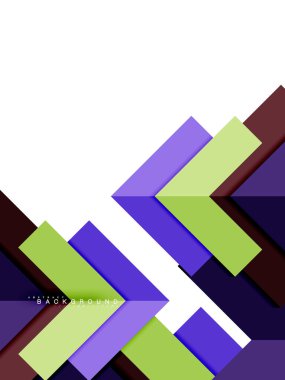 Çok renkli soyut geometrik şekiller, geometri arka plan web afiş için