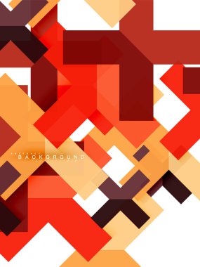 Çok renkli soyut geometrik şekiller, geometri arka plan web afiş için