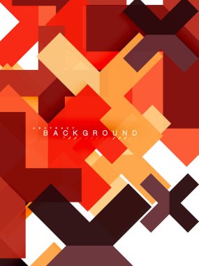 Çok renkli soyut geometrik şekiller, web reklam, iş sunumu, reklamlar paket, geometri arka plan şablonu, duvar kağıdı yazdırma