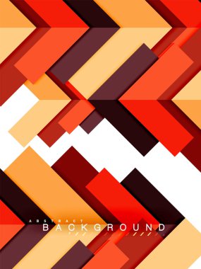 Çok renkli soyut geometrik şekiller, geometri arka plan web afiş için