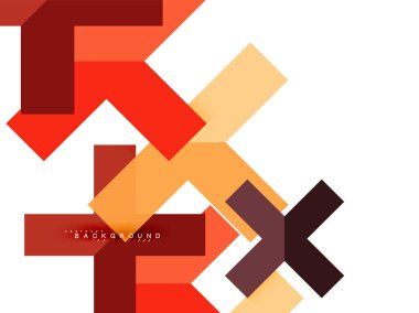 Çok renkli soyut geometrik şekiller, geometri arka plan web afiş için